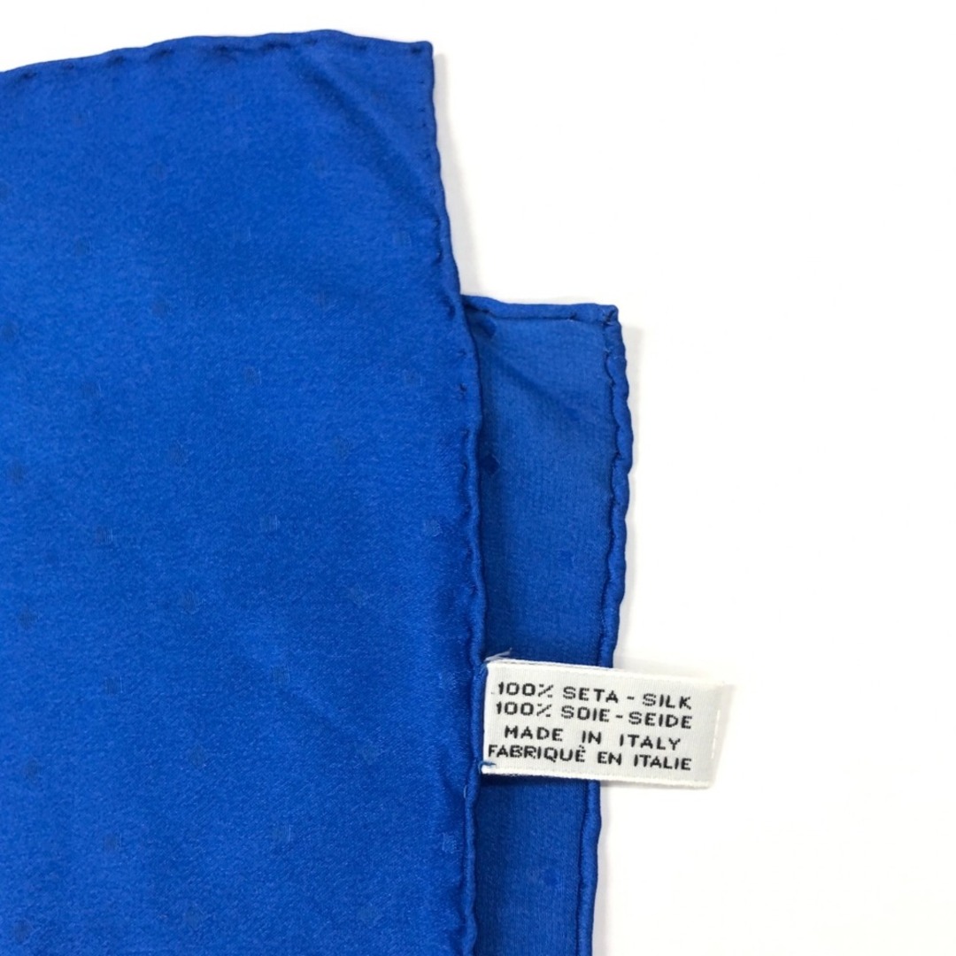 CHANEL(シャネル)の[USED/中古]CHANEL シャネル スカーフ シャネル 透かし柄 リボン ロゴ ブルー ホワイト シルク 中古 ai-tdc-001738-4e レディースのファッション小物(バンダナ/スカーフ)の商品写真
