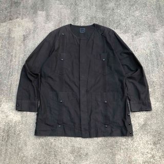 サンシー(SUNSEA)のSUNSEA 14SS アーカイブ あと染め ノーカラー キューバシャツ 後染め(シャツ)