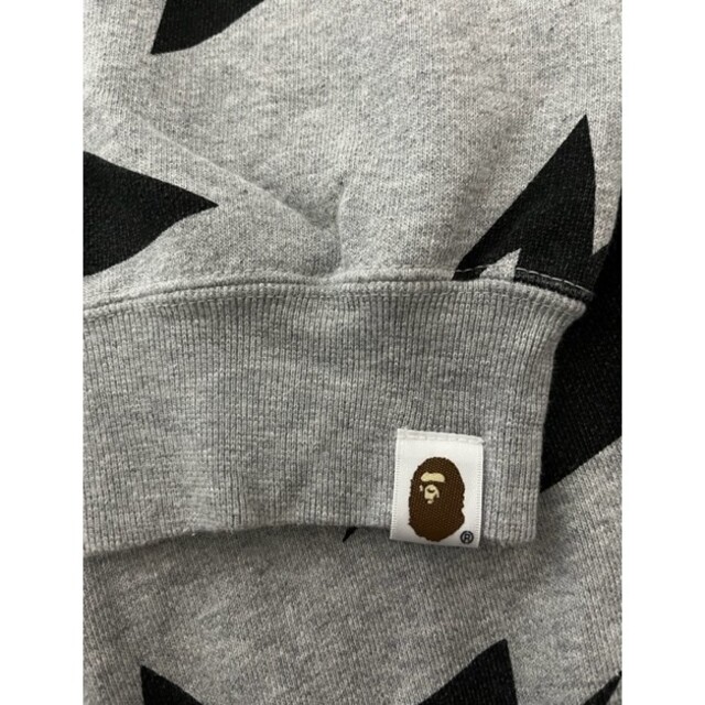 A BATHING APE(アベイシングエイプ)のアベイシングエイプ パーカー スター柄 黒 メンズのトップス(パーカー)の商品写真