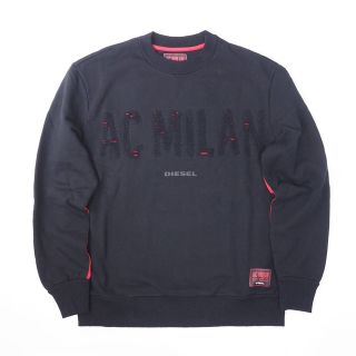 ディーゼル(DIESEL)のDIESEL×AC MILAN スウェット XL トレーナー AC ブラック(スウェット)