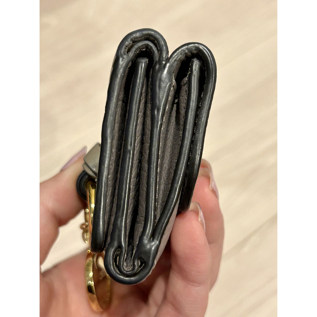 Chloe クロエ 折り財布 アルファベット トリフォールド チャーム