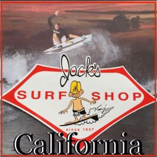 ハーレー(Hurley)のjacks ジャックスサーフatハンティントンUS限定surfboyステッカー(サーフィン)