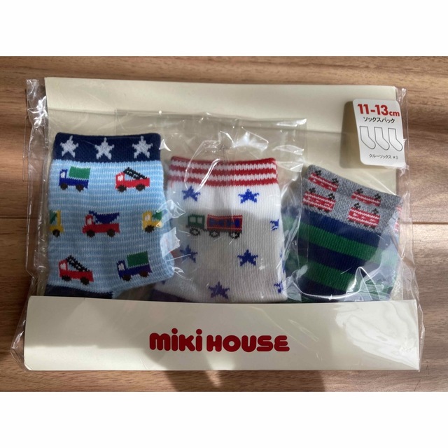 mikihouse(ミキハウス)のミキハウス　靴下　11-13センチ　男の子 キッズ/ベビー/マタニティのこども用ファッション小物(靴下/タイツ)の商品写真