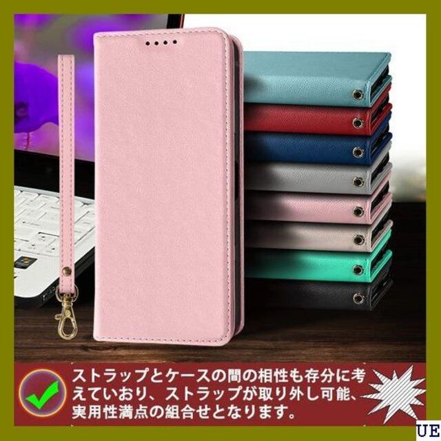 ● iPhone 14 ケース 手帳型 高質PUレザー i 帯ケース ピンク 3 スマホ/家電/カメラのスマホアクセサリー(モバイルケース/カバー)の商品写真