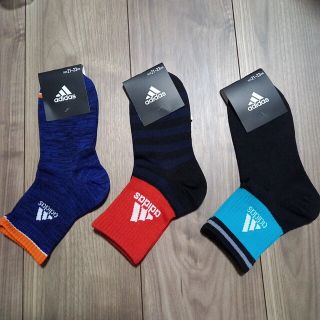 アディダス(adidas)の【新品】adidas　アディダス　21-23センチ　靴下　3足セット(靴下/タイツ)