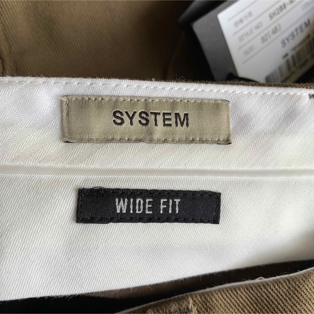 SYSTEM 48 2タックワイドパンツ レビュー高評価の商品! 48%割引 www