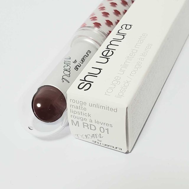 shu uemura(シュウウエムラ)のシュウ ウエムラ ルージュ アンリミテッド　マットM RD01（口紅） ユーズド コスメ/美容のベースメイク/化粧品(口紅)の商品写真