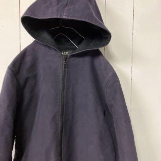 アーペーセー(A.P.C)のフランス製　APC モールスキン　パーカー　ヴィンテージ　フェード　古着女子(パーカー)