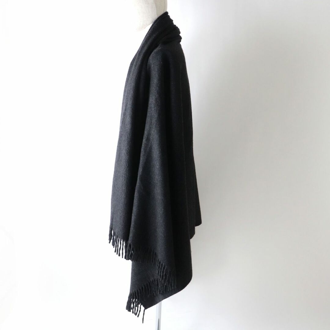 Hermes - 極美品◎厚手 HERMES エルメス カシミヤ100% ロゴ刺繍