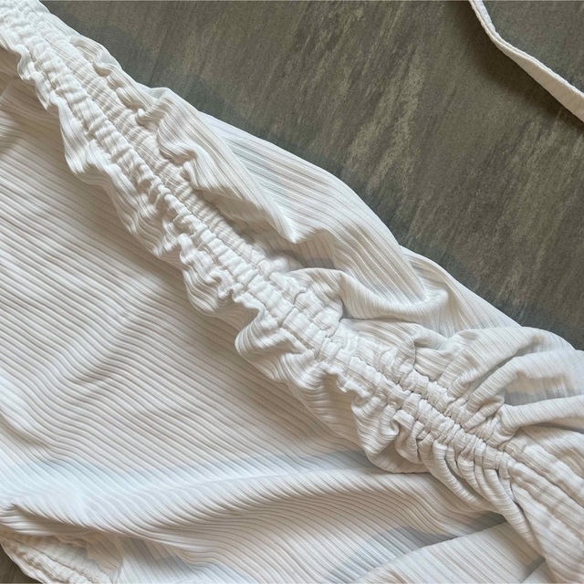 ワンピース　白　ホワイト　ドレス　ZAFUL レディースのワンピース(ひざ丈ワンピース)の商品写真