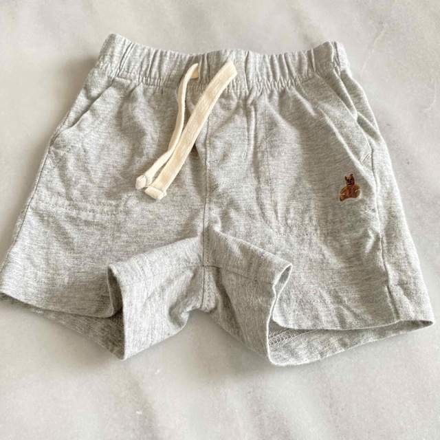 babyGAP(ベビーギャップ)のbaby gap レギンス　半ズボン　70cm 無地　2枚　グレー　ネイビー キッズ/ベビー/マタニティのベビー服(~85cm)(パンツ)の商品写真