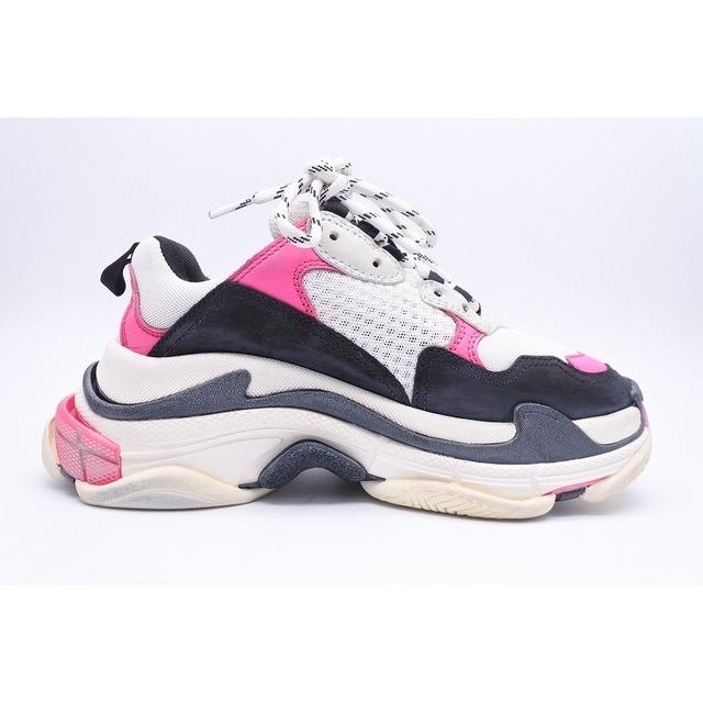 Balenciaga(バレンシアガ)の[USED/中古]BALENCIAGA バレンシアガ スニーカー トリプルエス TRIPLE S ピンク×ホワイト×ブラック（37） ダッドスニーカー ホワイト ブラック ピンク 24.5cm 中古 ai-tdc-004505 レディースの靴/シューズ(スニーカー)の商品写真