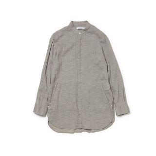 ノンネイティブ(nonnative)のnonnative スタンドカラー ロングシャツ ヘリンボーン グレー(シャツ)