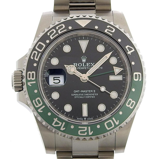 【本物保証】 箱・保付 新品同様 ロレックス ROLEX GMTマスター2 II メンズ 腕時計 黒 緑 126720VTNR ランダム番 レフティ  左利き 希少 | フリマアプリ ラクマ