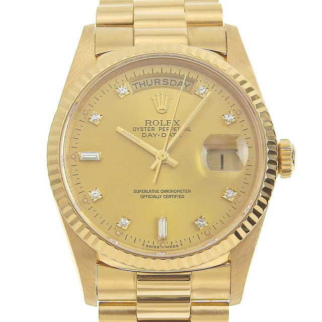 ROLEX - 【本物保証】 保付 新品同様 ロレックス ROLEX デイデイト
