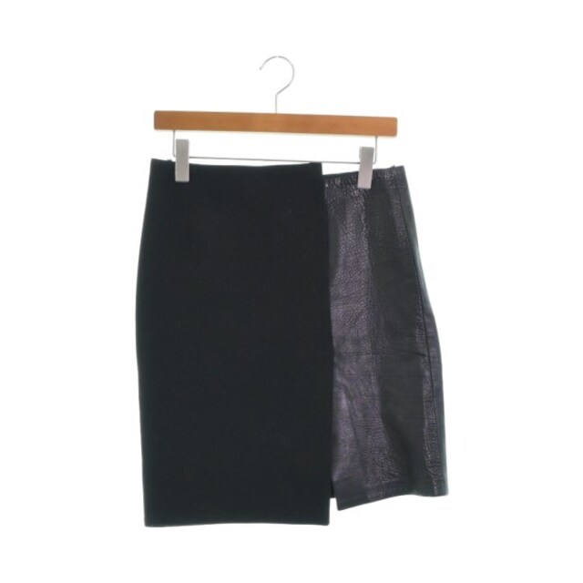 celine - CELINE セリーヌ ひざ丈スカート 36(XS位) 黒 【古着】【中古
