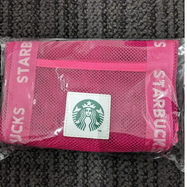 Starbucks(スターバックス)のスタバ　メッシュエコバッグビビットピンク レディースのバッグ(エコバッグ)の商品写真