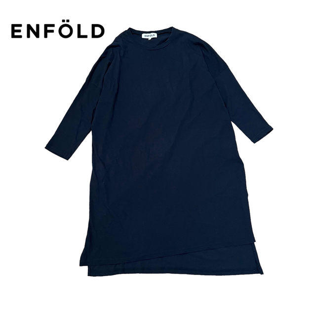 ENFOLD】アシンメトリー ロングカットソー-