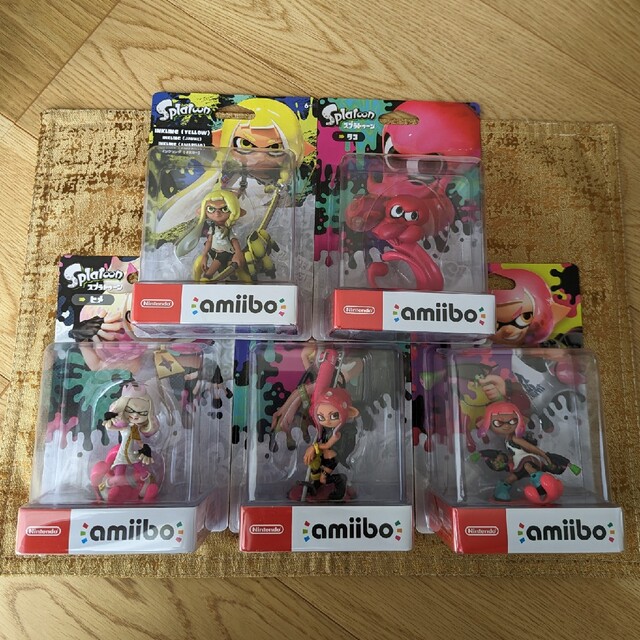 amiiboスプラトゥーン　5個セットゲームキャラクター