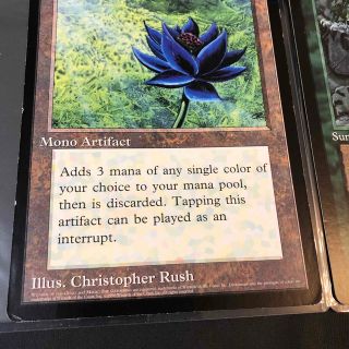 大判カード Black Lotus ブラックロータス scrye MTG 1枚