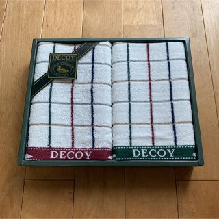 【新品未使用】DECOY COLLECTION フェイスタオル 2枚(タオル/バス用品)