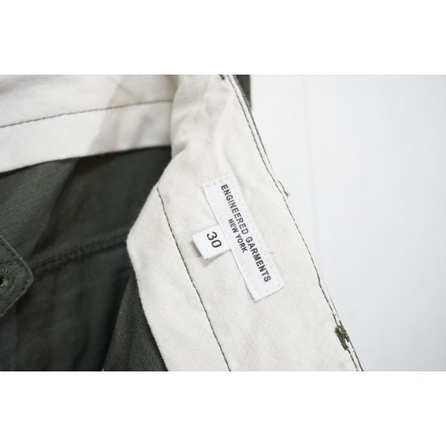 Engineered Garments(エンジニアードガーメンツ)の美品 エンジニアド ガーメンツ リップストップ ベイカー パンツ 緑 316N▲ メンズのパンツ(ワークパンツ/カーゴパンツ)の商品写真