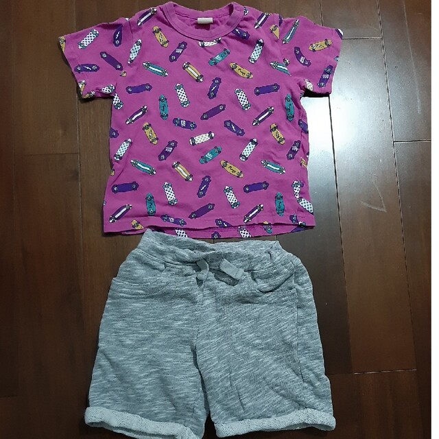 petit main(プティマイン)の男の子上下セット★110 キッズ/ベビー/マタニティのキッズ服男の子用(90cm~)(Tシャツ/カットソー)の商品写真