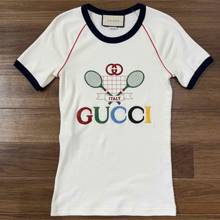 グッチ(Gucci)のGUCCI テニス　刺繍Tシャツ(Tシャツ/カットソー(半袖/袖なし))