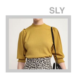 スライ(SLY)のSLY★シャーリング パフスリーブ カットソー(カットソー(半袖/袖なし))