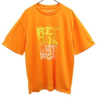 リーボック(Reebok)の未使用 リーボック プリント 半袖 トレーニングシャツ M オレンジ Reebok スポーツ Tシャツ メンズ 【中古】  【230413】 メール便可(その他)