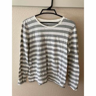 ムジルシリョウヒン(MUJI (無印良品))の無印良品 ボーダー 長袖 Tシャツ XLサイズ(Tシャツ(長袖/七分))