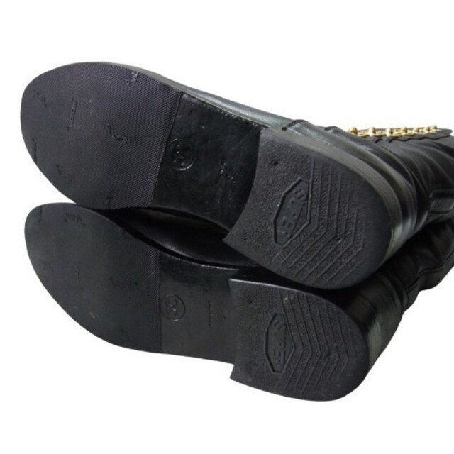 CHANEL(シャネル)の希少 CHANEL シャネル ターンロック ロングブーツ レザー 本物 レディースの靴/シューズ(ブーツ)の商品写真