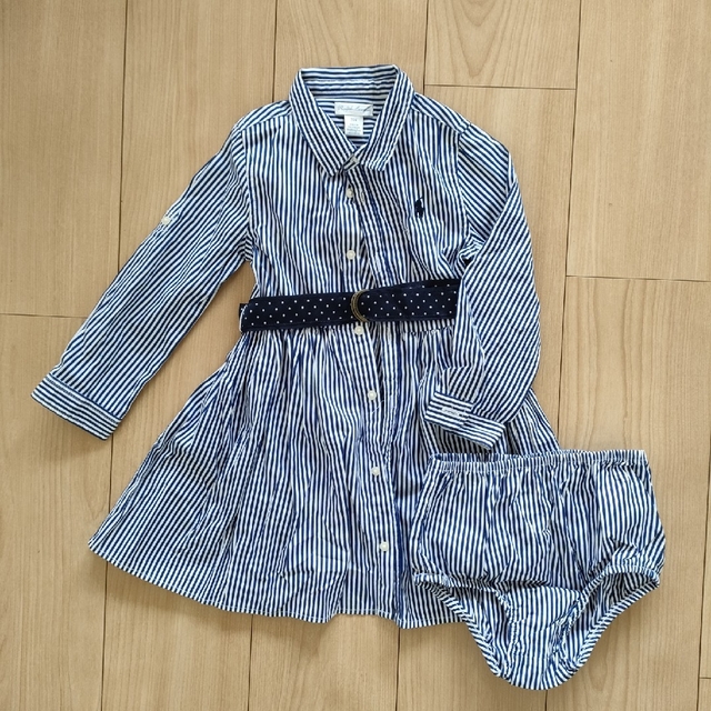 Ralph Lauren(ラルフローレン)の【美品】ラルフローレン ワンピース 24M 90 キッズ/ベビー/マタニティのキッズ服女の子用(90cm~)(ワンピース)の商品写真