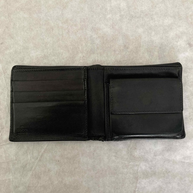 Gucci(グッチ)のGUCCI グッチ 二つ折り財布 ブラックGG 黒 GGキャンバス 廃版品 メンズのファッション小物(折り財布)の商品写真