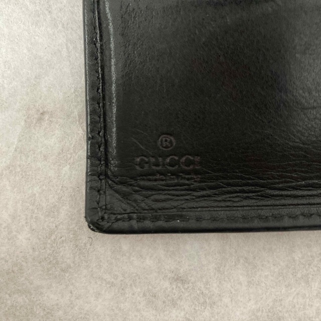 Gucci(グッチ)のGUCCI グッチ 二つ折り財布 ブラックGG 黒 GGキャンバス 廃版品 メンズのファッション小物(折り財布)の商品写真