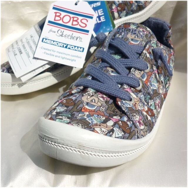 SKECHERS - 新品24.5cm☆スケッチャーズBOBS 猫スリッポン SKECHERS - 新品24.5cm☆スケッチャーズBOBS 猫スリッポン