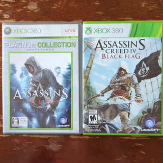 エックスボックス360(Xbox360)のASSASSIN'S CREED /Ⅳ BLACK FLAG 2本セット(家庭用ゲームソフト)