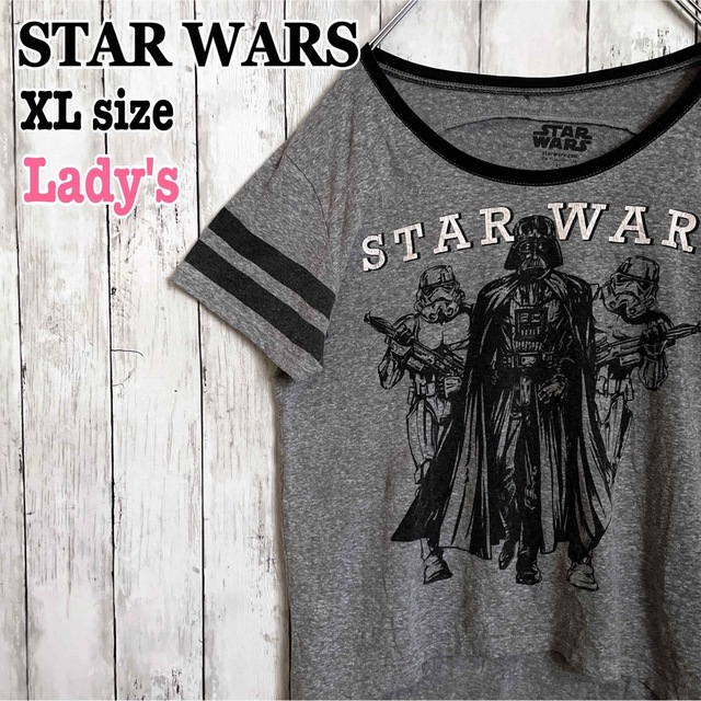 STAR WARS スターウォーズ リンガー ダースベイダー ムービーT 古着 レディースのトップス(Tシャツ(半袖/袖なし))の商品写真