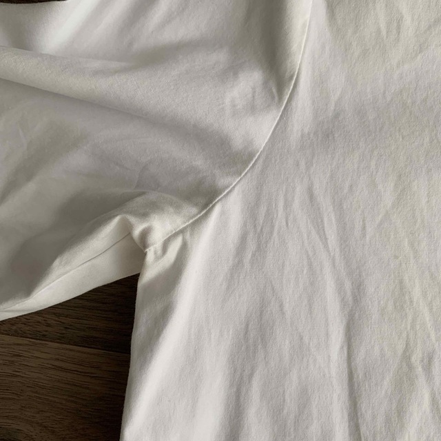 送料込♡yori♡ストレッチブロードリボンシャツ/size36 レディースのトップス(シャツ/ブラウス(長袖/七分))の商品写真