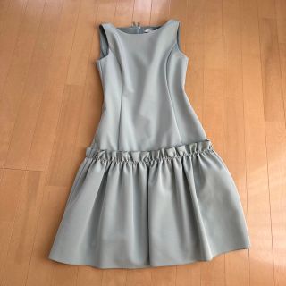 フォクシーニューヨーク(FOXEY NEW YORK)のFOXEY NEW YORKワンピース36 ミントグリーン⭐️美品⭐️(ひざ丈ワンピース)