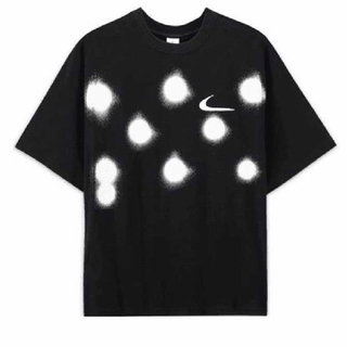 ナイキ(NIKE)のoff-white × NIKE ショートスリーブ トップ ブラック サイズ L(Tシャツ/カットソー(半袖/袖なし))