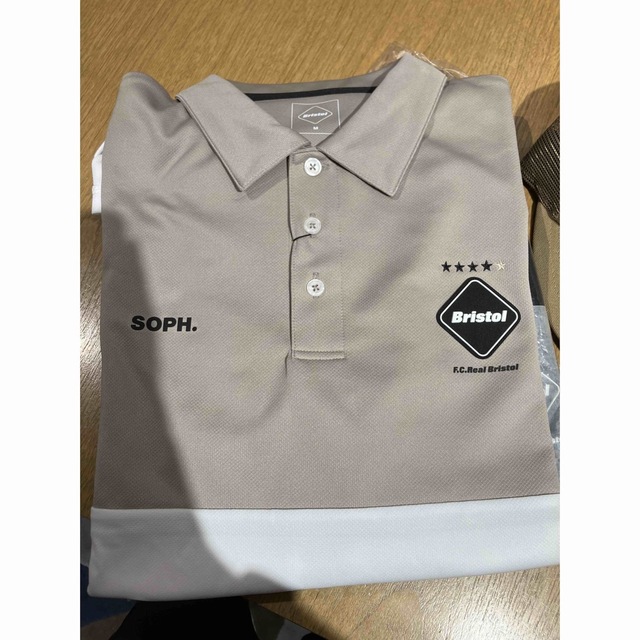 搬入設置サービス付 FCRB 23SS S/S TEAM POLO ベージュ ポロシャツ