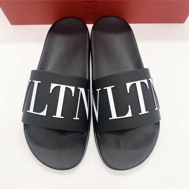 新品未使用!送料込み☆VALENTINO☆VLTNロゴ スライドサンダル 新品