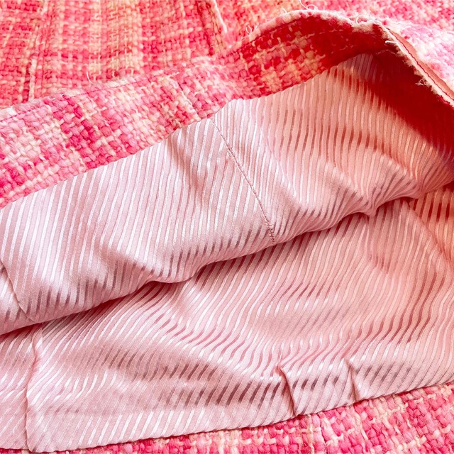 MARC JACOBS(マークジェイコブス)のマークジェイコブス　MARC JACOBS ツイード　チェック　スカート　ピンク レディースのスカート(ミニスカート)の商品写真