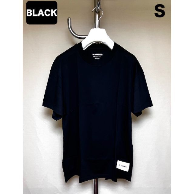 新品 S JIL SANDER 22aw パックTシャツ 黒 バラ 4419