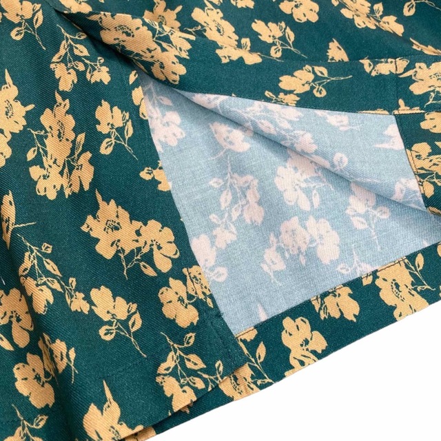 Kastane(カスタネ)の新品♡レディース  カスタネ   ロングスカート  花柄  グリーン レディースのスカート(ロングスカート)の商品写真