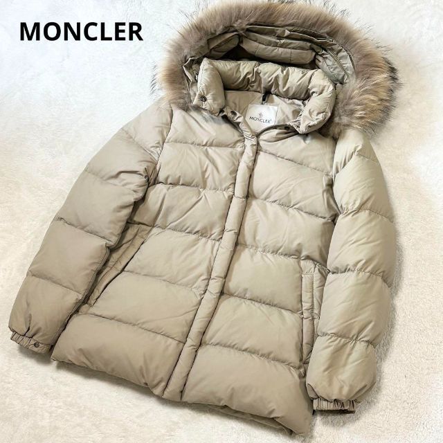 MONCLER モンクレール ファー ダウン カーキ 00サイズ