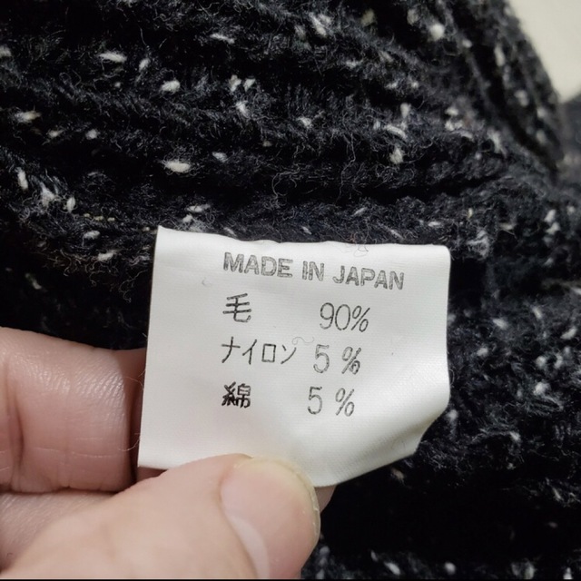 日本製　Y's ワイズ・ヨウジヤマモト・黒・ニット・セーター