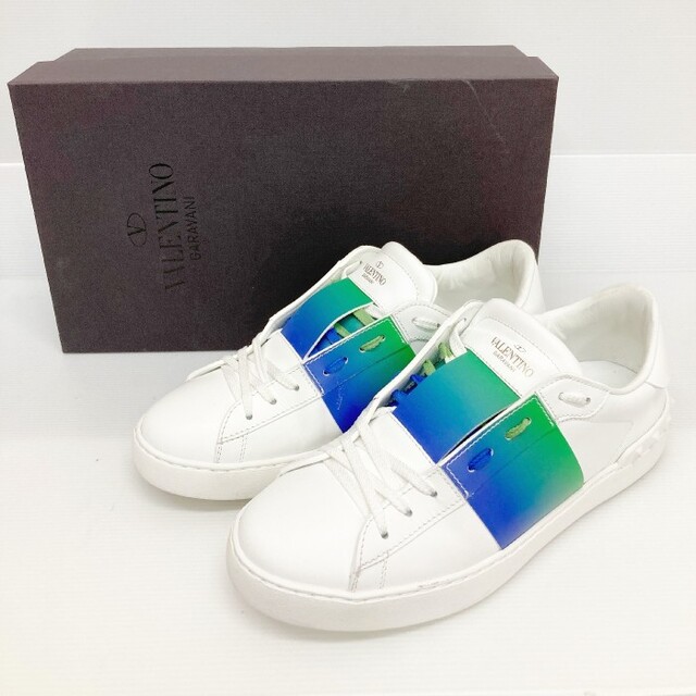 ☆バレンティノ コントラストバンド スニーカー ホワイト size27cm 新 ...