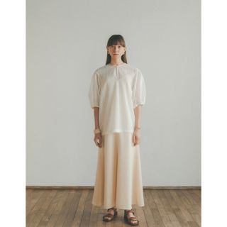 クラネ(CLANE)のCLANE STRIPE LACE LAYERED ONE PIECE (ロングワンピース/マキシワンピース)